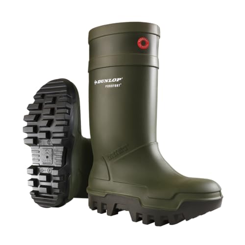 DUNLOP Protective Footwear Purofort Thermo+ full safety Unisex-Erwachsene Gummistiefel, Grün 41 EU, C66293307
