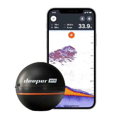 Deeper PRO smart Fischfinder - W-LAN Fischfinder für Kajak- und Belly Boot Angler